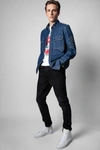 ZADIG & VOLTAIRE STAN ARROW DENIM SHIRT