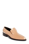 Jil Sander Abrasivato Leather Cap-heel Loafers In Blossom