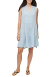 Michael Stars Daisy Cotton Gauze Babydoll Dress In Peridot