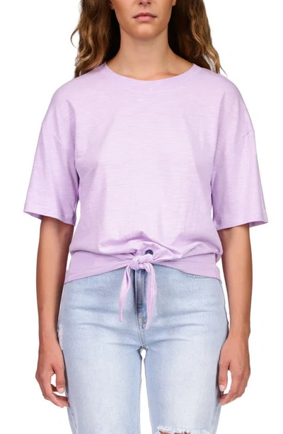 Sanctuary Everyday Tie Front Top In Washed Taf