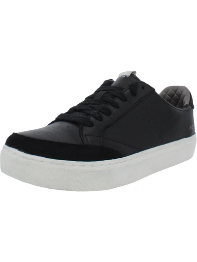 Dr. Scholl's All In Womens Leather Lifesyle Casual And Fashion Sneakers In Black