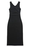 Roxy Juniors' Good Keepsake Cutout-back Midi Dress In Anthracite
