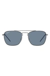 Ray Ban Square-frame Sunglasses In Gunmetal