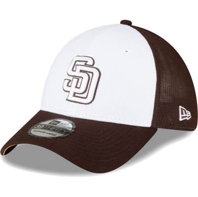 New Era Men's  Brown And White San Diego Padres 2023 On-field Batting Practice 39thirty Flex Hat In Brown,white
