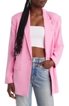 Open Edit Oversize Blazer In Pink Begonia