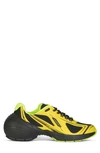 Givenchy Man Sneakers Yellow Size 8.5 Textile Fibers In Yellow/ Black