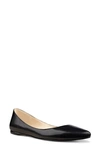 Nine West Speak Up Womens Ballet Flats In Black Leather