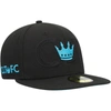 Shop New Era Black Charlotte Fc Kick Off 59fifty Fitted Hat