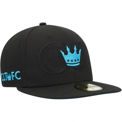 New Era Black Charlotte Fc Kick Off 59fifty Fitted Hat