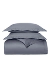 Boll & Branch Signature Organic Cotton Hemmed Duvet Set, King/california King In Mineral