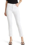 Ag Mari High Waist Crop Jeans In Aesthetic White