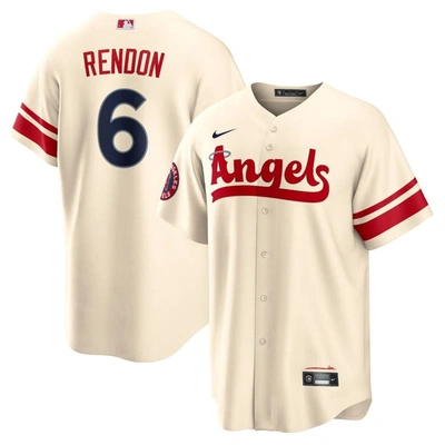 Nike Anthony Rendon Cream Los Angeles Angels 2022 City Connect Replica Player Jersey