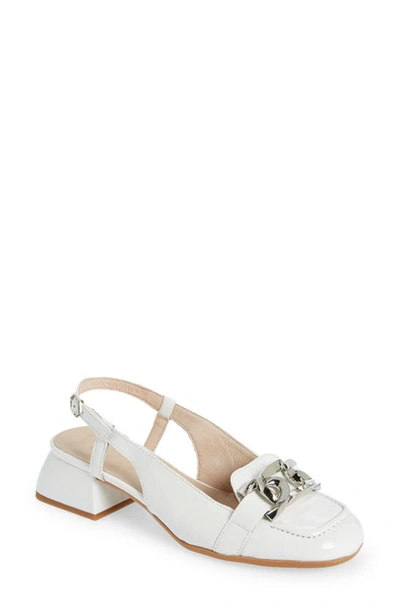 WONDERS WONDERS CHAIN DETAIL SLINGBACK PUMP