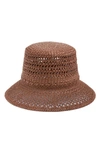 Nordstrom Handcrafted Straw Bucket Hat In Brown