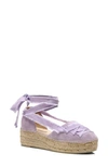 Free People Destino Platform Espadrille In Digital Lavender