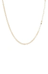 ALLSAINTS FRESHWATER PEARL & BEADED CHAIN NECKLACE