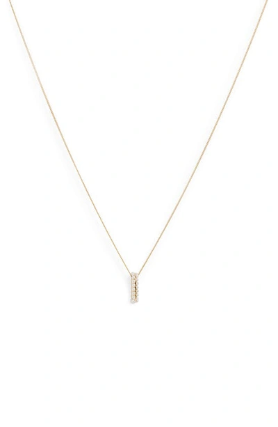 Allsaints Imitation Pearl Halo Pendant Necklace, 18 In White/gold