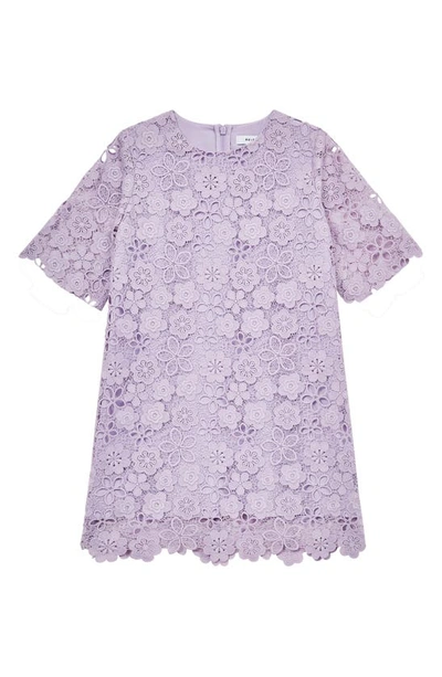 Reiss Susie - Lilac Senior Lace T-shirt Dress, Uk 10-11 Yrs