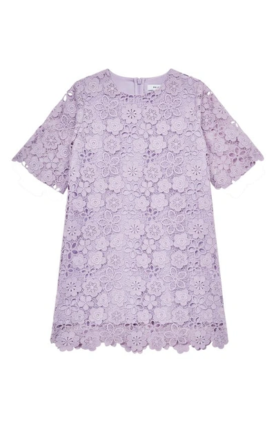 Reiss Girls' Susie Sr Floral Lace Shift Dress - Big Kid In Lilac