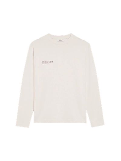 Pangaia In Conversion Long Sleeve T-shirt In Cotton White