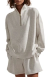 Varley Women's Hawley Half-zip Sweatshirt In Ivory Marl