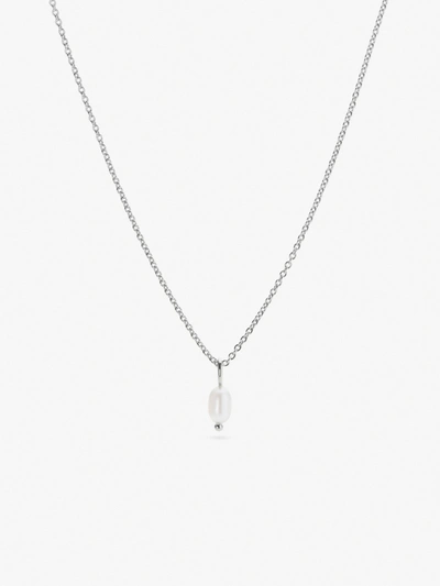 Ana Luisa Silver Pearl Necklace
