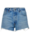 RE/DONE RE/DONE LIGHT BLUE DENIM SHORTS