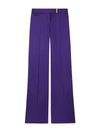 Tom Ford Mid Rise Wide Fluid Satin Pants In Pink & Purple