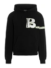 Bluemarble Organic-cotton Logo-print Hoodie In Black