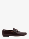 Ferragamo Burgundy Galileo Loafers In Brown