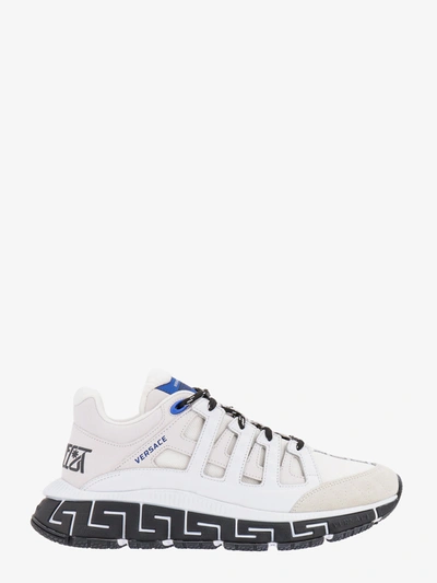 Versace Trigreca Low-top Sneakers In White