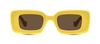Loewe Anagram Rectangle Acetate Sunglasses In Brown