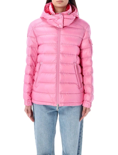 Moncler Dalles Hooded Quilted Jacket In Pink