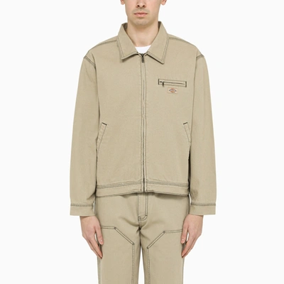 Dickies Lightweight Sand Cotton Jacket In Beige