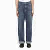 Alexander Mcqueen Alexander Mc Queen Loose Blue Cotton Jeans In Blue