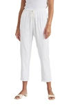 Splendid Noah Tie Waist Pants In White