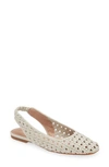 NORDSTROM ARABELLA WOVEN SLINGBACK FLAT