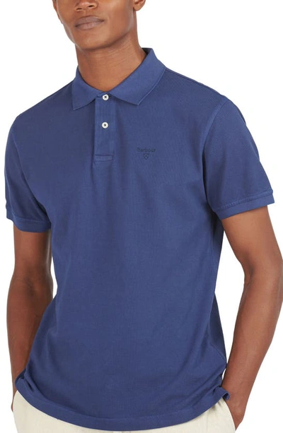 Barbour Washed Sports Polo Shirt In Blue
