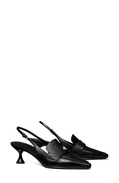 Tory Burch Slingback Pointed Toe Pump In Perfect Black