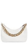 Christian Louboutin Loubila Large Chain Leather Shoulder Bag In Bianco/ Bianco/ Bianco