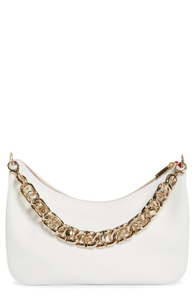 Christian Louboutin Loubila Large Chain Leather Shoulder Bag In White