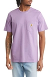 Carhartt Wip Pocket Short Sleeved T Shirt Purple