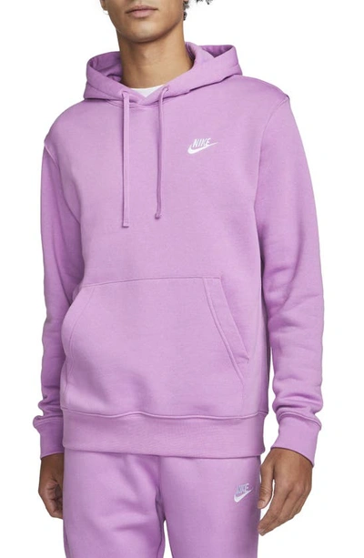 Nike Men's  Sportswear Club Fleece Pullover Hoodie In Purple