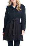 Kate Spade Women's Single-breasted Raglan-sleeve Trench Coat In Black