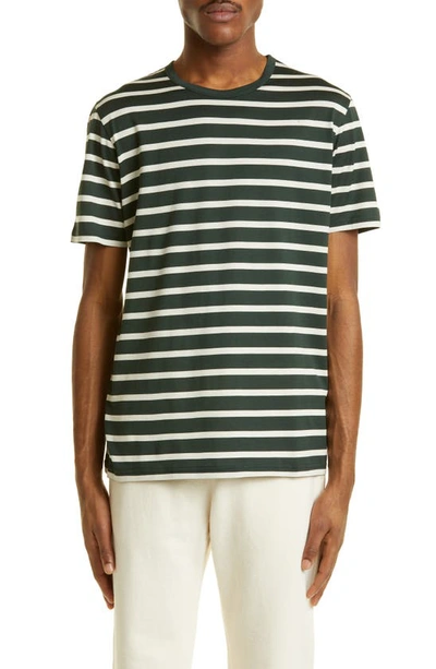 Sunspel Navy Classic Breton Striped T-shirt