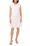 HALOGEN RUFFLE TRIM BUTTON DOWN DRESS