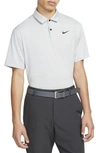 Nike Golf Dri-fit Tour Solid Golf Polo In Light Smoke Grey/ Black