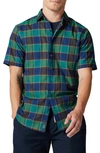 Rodd & Gunn Spring Grove Check Original Fit Short Sleeve Cotton Button-up Shirt In Dusk