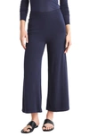 Splendid Wide Leg Knit Pants In Navy