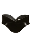 Alexander Mcqueen Leather Waistbelt With Zip Closure 130mm In 1000 Black